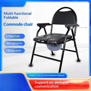<span class=keywords><strong>Silla</strong></span> de Inodoro Plegable, Ajustable y Reforzada, Móvil, <span class=keywords><strong>para</strong></span> Ancianos y Mujeres Embarazadas, con Masaje Terapéutico Clase II - Product Image 5