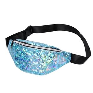 Custom Printing Bling Holographic Fanny Pack Outdoor Sport Girls Women <b>Sequins</b> Bum Belt Bag Laser Glitter Waist Bag - Product Image 1