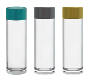 2023 nuova bottiglia d'acqua UV intelligente tazza sottovuoto sigillata bottiglia d'acqua in vetro personalizzata shaker bottiglia palestra