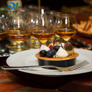 215ml 5 inch Vòng bánh <span class=keywords><strong>pie</strong></span> Chảo dùng một lần Tủ đông kem tráng miệng ramekins nhôm lá nướng container - Product Image 5