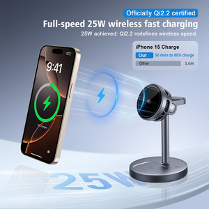 แท่นชาร์จไร้สายแม่เหล็ก3 in 1 Qi2.2ระบายความร้อน TEC แท่นชาร์จเร็ว15W สำหรับ <span class=keywords><strong>iPhone</strong></span> 17 16 15pro MAX, airpods, iWatch Series - Product Image 5