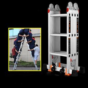 <span class=keywords><strong>Échelle</strong></span> <span class=keywords><strong>pliante</strong></span> multifonctionnelle en alliage d'aluminium 4x2 à 4x6 <span class=keywords><strong>Échelle</strong></span>s articulées à rallonge - Product Image 5