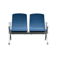 Meubles de salle d'attente en métal PU couleurs personnalisables d'usine OEM 1/2/3/4/5 places chaise d'hôpital d'aéroport banc de réception