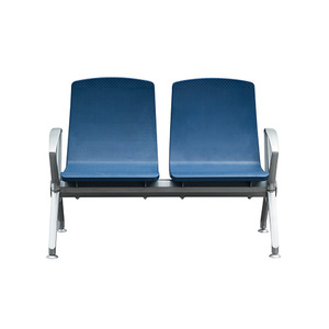 OEM fábrica personalizable colores Metal PU muebles de sala de espera 1/2/3/4/5 plazas aeropuerto Hospital silla banco de recepción - Product Image 6