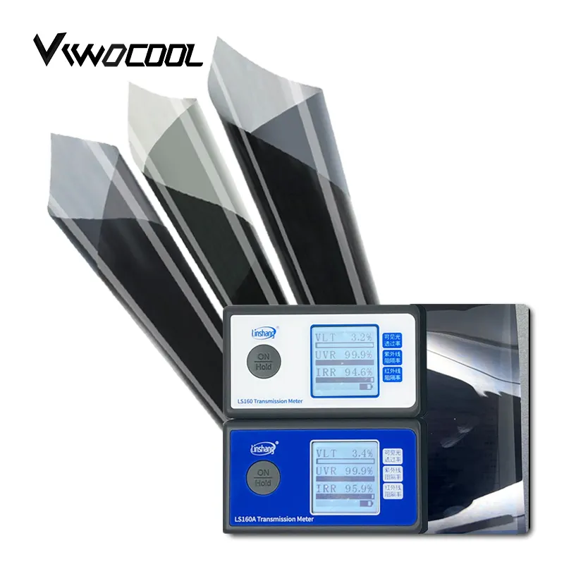 Viwocool alto costo efectivo coche tinte ventana películas Solar UV rechazo alta visión clara con calidad estable Nano película