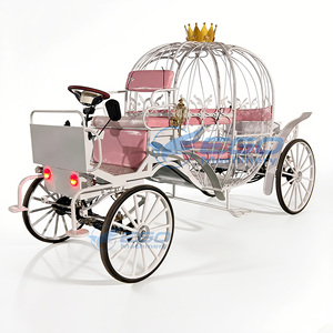 Low-price Factory Wholesale Price Electric <b>White</b> and pink Sightseeing <b>Pumpkin</b> Carriages for Wedding <b>Decoration</b> for Sale - Product Image 1