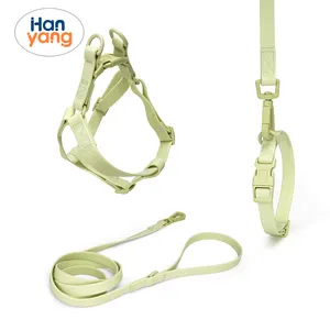 Hanyang Pet Supplier Plain Color Customization Waterproof Pet Lead Colorful Anti Slip PVC Dog Leashes