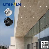 IP65 Round led downlight Installation encastrée étanche design moderne éclairage commercial 12w pour supermarché zone alimentaire avant-toit