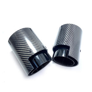 1pcs वास्तविक कार्बन फाइबर निकास पाइप एम 2 f87 m3 f80 m4 f82 F83 m5 F10 m6 f12 f13 F13 - Product Image 5