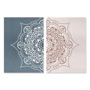 2 pezzi <span class=keywords><strong>Mandala</strong></span> floreale Beige colori neutri Boho stampa artistica su parete pittura Poster immagine soggiorno casa decorazione d'interni - Product Image 4