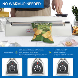 R-PACK Impuls-Warmteafdichting Met Afdichtingsstang, Zware Zakafdichtings-En Snijmachine, 2 Extra Vervangingen (Wit, 8 Inch) - Product Image 4