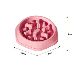 Küçük köpek ve kedi anti-boğulma besleme havzası çevre dostu PP malzeme Anti-Skid özelliği ile yavaş gıda köpek kase - Product Image 6