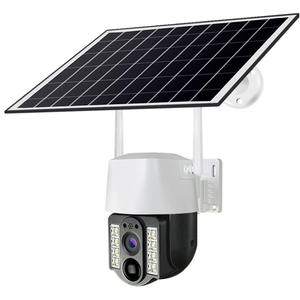 Cámara Solar V380 con Doble Lente de 360 Grados, Impermeable para Exteriores, Detección de Movimiento, Alarma con Intercomunicador de Voz y Almacenamiento en la Nube - Product Image 1