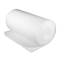 Vente en gros rouleau de ouate de couette ouate de soie de 36 pouces de large enduit de dacron collé ouate de polyester de qualité rembourrée