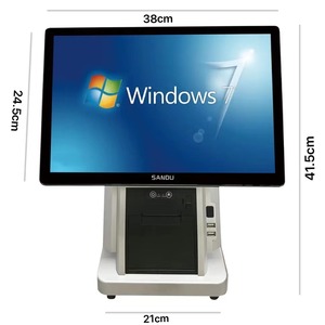 Sistema de menú electrónico POS de tableta Windows 10 De 15,6 pulgadas Google Play para pedidos de autoservicio en restaurantes caja registradora POS - Product Image 6