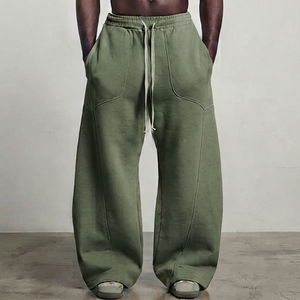 Fashionable Men's Baggy <b>Sweatpants</b> Wide Leg <b>Oversized</b> Loose Fit Streetwear - Product Image 1