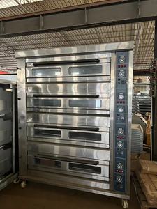Industrial Four 4 Deck 16 Bandeja Comercial Gas Cubierta eléctrica Horno Capacidad 4 Capas 4 escritorios 16 bandeja Pan Hornear Panadería Horno Pan - Product Image 2