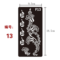 Autocollants de tatouage 3D populaires à petite image, pochoirs de tatouage au henné sexy pour filles, pochoirs de peinture corporelle en papier pour tatouage