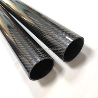 Poignée d'outil en fibre de carbone 3K sur mesure arbre en fibre de carbone durable tuyau en fibre de carbone de moto
