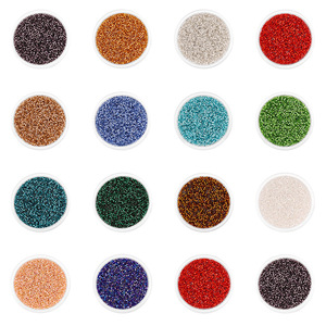 ลูกปัดแก้วเซนต์คุนก้าขนาด 2 มม. สีผสมเคลือบผิว สำหรับงาน DIY ทำเครื่องประดับและงานฝีมือ - Product Image 1