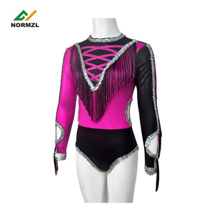 Custom Majorette Uniforms Sexy Girls Fringe Dance Wear Outfits Jumpsuits Dance <strong>Costumes</strong> Majorette Uniforms