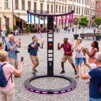 LED commerciales pour borne d'arcade métallique avec interface anglaise, à monnayeur, pour jeux de capture, pour centres commerciaux et parcs d'attractions
