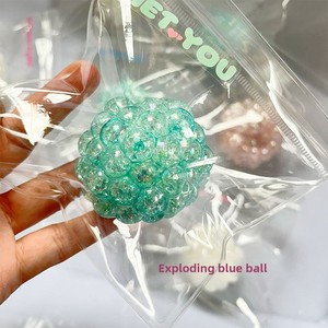 Balles Squishy à billes qui éclatent bruyamment |   Jouets anti-stress en plastique malléable - Product Image 4