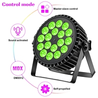 Luz Par LED de 200W UV+RGB 18*10W DMX con Mezcla Infinita y Efecto Arcoíris para Escenario y DJ