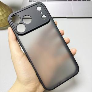 Étui de téléphone translucide en TPU mat mince pour <span class=keywords><strong>iPhone</strong></span> <span class=keywords><strong>11</strong></span> à 17 pour <span class=keywords><strong>Apple</strong></span> 17 Air 16 Pro Ins caméra protéger les étuis de téléphone portable - Product Image 2