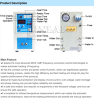 Chauffe-métal à induction haute fréquence 15KW, machine de chauffage par induction pour le forgeage