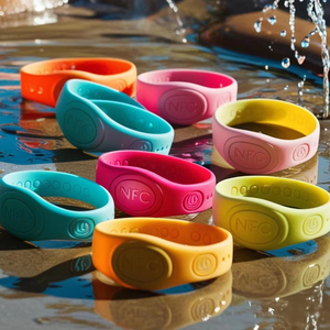 Bracciale Nfc programmabile braccialetto personalizzato da indossare Nfc Chip regolabile Nfc215 bracciale Nfc Silicone Qr braccialetto Qr - Product Image 5