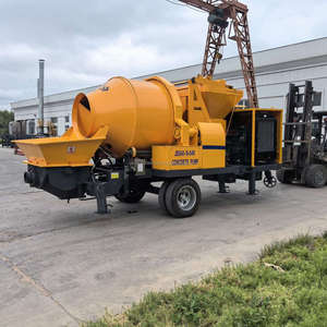 Diesel Engine <b>Concrete</b> Mixer Pump <b>Machine</b> JBS40 <b>Concrete</b> Pump with Mixer for Sale - Product Image 4