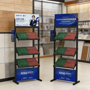 Solution d'exposition professionnelle pour matériaux de construction, présentoir robuste en métal pour carrelage et panneaux décoratifs, stand de salle d'exposition - Product Image 1