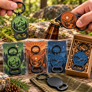 Llaveros Abridores de Botellas de Metal Negro con Esmalte Suave Personalizados para Exteriores OEM ODM - Product Image 3