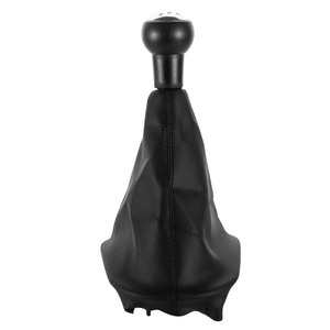 Peugeot 207 307 Manual <b>Shift</b> <b>Knob</b> Black Leather Dustproof Gear Lever Cover For Car Transmission - Product Image 4