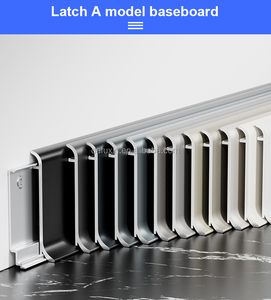 Fabricant de plinthes, échantillon de 20 cm, garnitures de sol de 6 cm de hauteur, plinthes en alliage d'aluminium à clipser pour usage hospitalier - Product Image 3