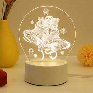 Base de Luz Nocturna LED 3D de Acrílico Personalizada, la Más Vendida al por Mayor, Regalos de Navidad y Festivos - Product Image 1