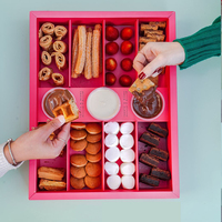 Boîte en Papier Ondulé Personnalisée pour Gâteaux, Biscuits, Desserts, Plateaux de Dégustation, Traiteur et Fêtes