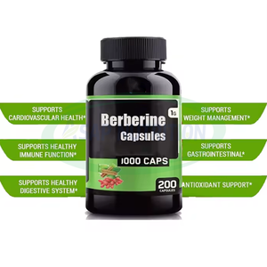 OEM Natural Berberine Hydrochloride Hcl <b>Plant</b> Extract Capsule Food Supplements Berberine Capsules - Product Image 3
