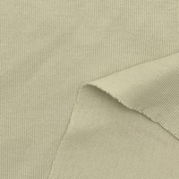 Tissu Interlock 100% Coton 60S Haute Torsion Lavé à l'Ammoniaque Liquide et aux Enzymes 190GSM 155cm - Maille Premium Toucher Soie