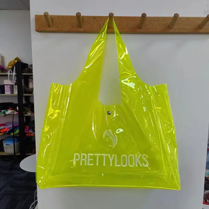 Stylish Orange PVC Tote <b>Bag</b> with <b>Transparent</b> Jelly Design Shoulder Closure Custom Logo Fashion Shopping Gift <b>Bag</b> China Origin - Product Image 3