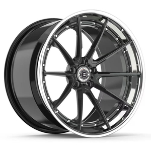 Cerchio in Lega Forgiato di Lusso Scomponibile in 2 Pezzi con Canale Rovesciato e Labbro Lucido per Auto 5x114.3 5x120 5x130 da <span class=keywords><strong>15</strong></span> 18 19 20 21 22 23 24 26 Pollici - Product Image 2