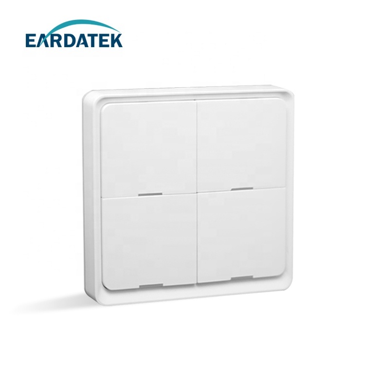 Earda Zigbee Tuya Alexa Amazon Smartphone Controlled Light Home Wall Touch Dimmer Wireless Scene Switch