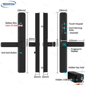 เทคโนโลยีเทดิชั่น ล็อคแบบเกี่ยวราคาประหยัด สำหรับ<span class=keywords><strong>ประตู</strong></span>หน้าต่างกระจกอะลูมิเนียม ยูพีวีซี  ล็อคอั<span class=keywords><strong>จ</strong></span>ฉริยะไร้สายสำหรับ<span class=keywords><strong>ประตู</strong></span><span class=keywords><strong>บาน</strong></span><span class=keywords><strong>เลื่อน</strong></span> - Product Image 6