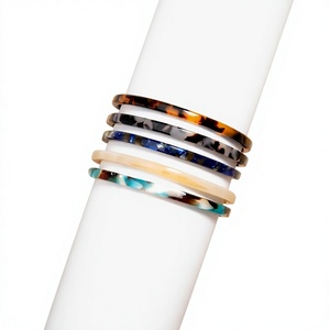 <b>Cute</b> Polka Dot Acrylic Resin Bangle <b>Bracelets</b> Multicolor Fashionable Bangle Jewelry Unisex Stylish Design Wedding Party Woman - Product Image 6