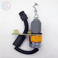 Pièces d'excavatrice Solénoïde d'arrêt de carburant 12V 24V 5295567 5346207 4942879 5301701 5304951 pour moteur 4BT 6BT 6CT8.3 QSL9.3