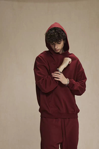 Wholesale Custom Oversized Cotton Hoodie Unisex Plain Streetwear Print High Quality High Collar Hooded Pocket Winter - Product Image 3