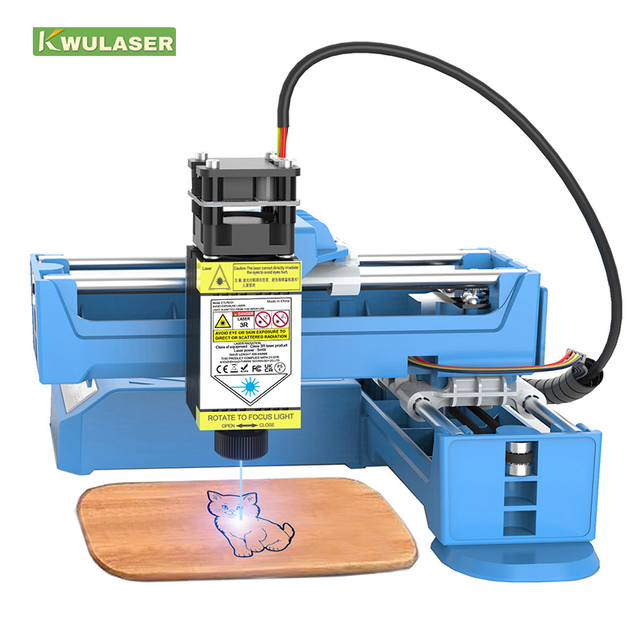 Laser Engraver 0.5W Diode Entry-Level Beginner-Friendly Bench-Top Mobile APP High-Speed Plastic & Wood Laser Marking Machine