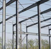 Estructura de Acero para Almacenes, Prefabricada, Industrial, de Alta Resistencia, Fácil Instalación, con Marco Metálico Soldado