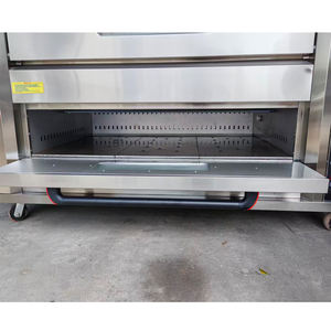 Four à pizza à gaz commercial à 2 étages et 6 plateaux, <span class=keywords><strong>prix</strong></span> des fours de boulangerie, four à vapeur en <span class=keywords><strong>pierre</strong></span>, équipement de cuisson - Product Image 4